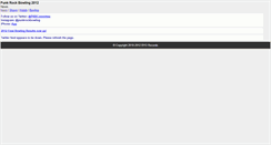 Desktop Screenshot of m.punkrockbowling.com