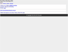 Tablet Screenshot of m.punkrockbowling.com
